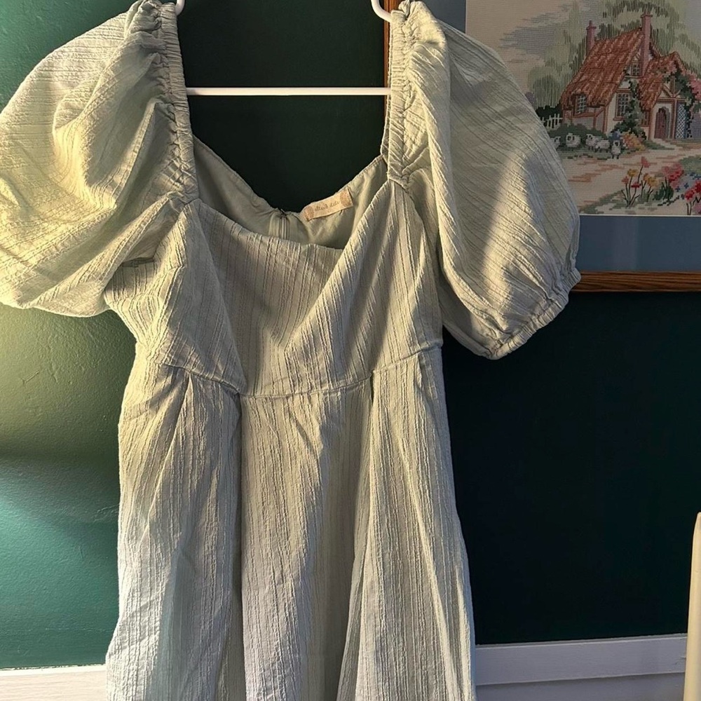Alter’d State Mint Puff Sleeve Dress